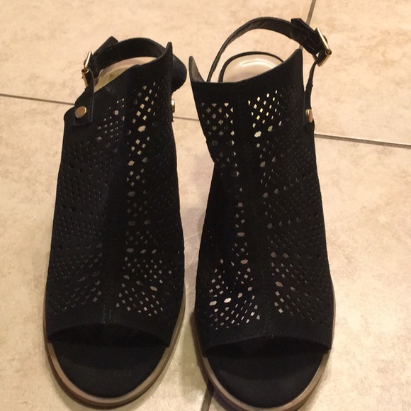 DV by Dolce Vita Shoes - KASSI Black open toe heels